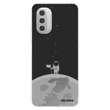 Picasee silikonový průhledný obal pro Motorola Moto G51 - Astronaut