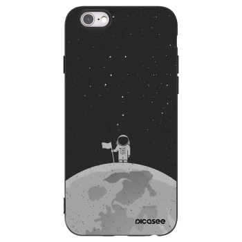 Picasee silikonový černý obal pro Apple iPhone 6/6S - Astronaut