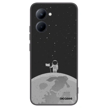 Picasee silikonový černý obal pro Realme C33 (2023) - Astronaut