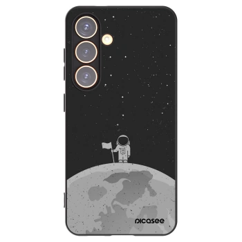 Picasee silikonový černý obal pro Samsung Galaxy S24 S921B 5G - Astronaut