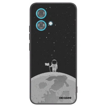 Picasee silikonový černý obal pro Motorola Edge 40 Neo - Astronaut
