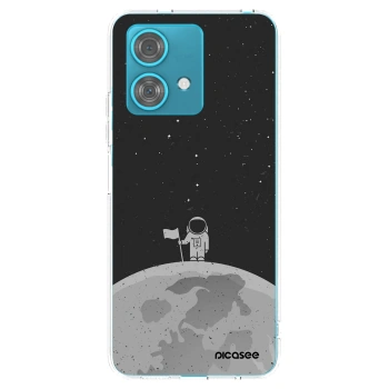 Picasee silikonový průhledný obal pro Motorola Edge 40 Neo - Astronaut