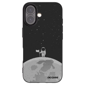Picasee silikonový černý obal pro Apple iPhone 16 - Astronaut