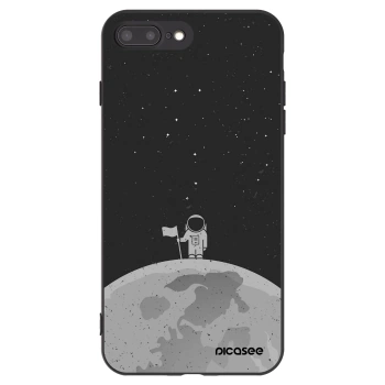 Picasee silikonový černý obal pro Apple iPhone 8 Plus - Astronaut