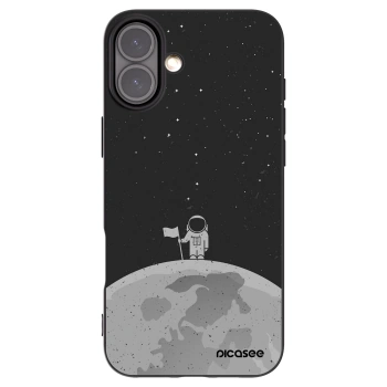 Picasee silikonový černý obal pro Apple iPhone 16 Plus - Astronaut