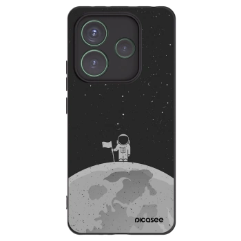 Picasee silikonový černý obal pro Xiaomi Redmi Note 14 5G - Astronaut