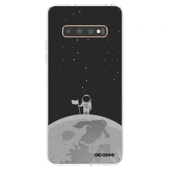 Picasee silikonový průhledný obal pro Samsung Galaxy S10 Plus G975 - Astronaut