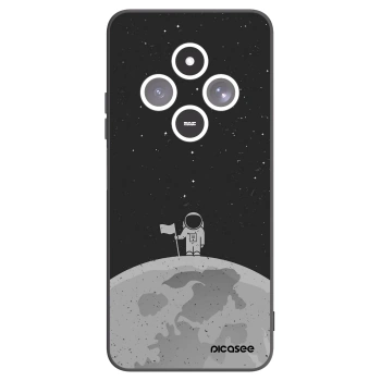 Picasee silikonový černý obal pro Xiaomi Redmi 14C - Astronaut