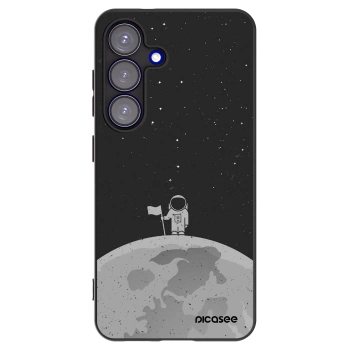 Picasee silikonový černý obal pro Samsung Galaxy S25 5G - Astronaut