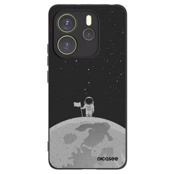 Picasee silikonový černý obal pro Xiaomi Redmi Note 14 4G - Astronaut