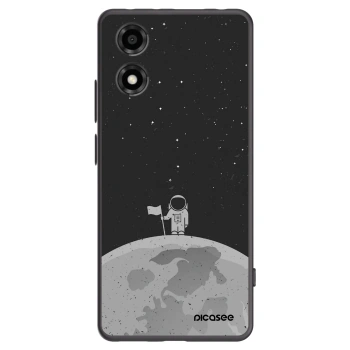 Picasee silikonový černý obal pro Motorola Moto E14 - Astronaut