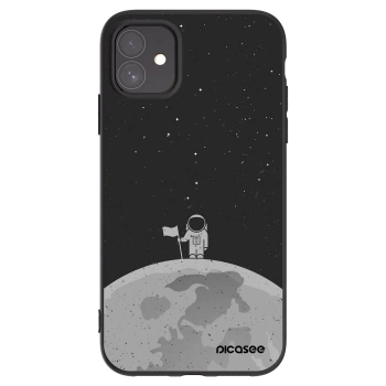 Picasee silikonový černý obal pro Apple iPhone 11 - Astronaut