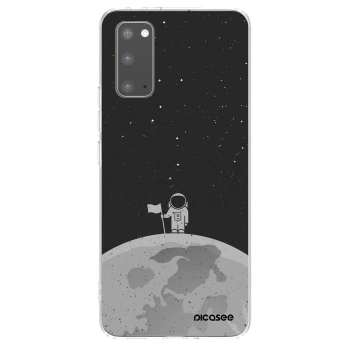 Picasee silikonový průhledný obal pro Samsung Galaxy S20 G980F - Astronaut