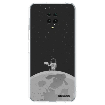Picasee silikonový průhledný obal pro Xiaomi Redmi Note 9 Pro - Astronaut