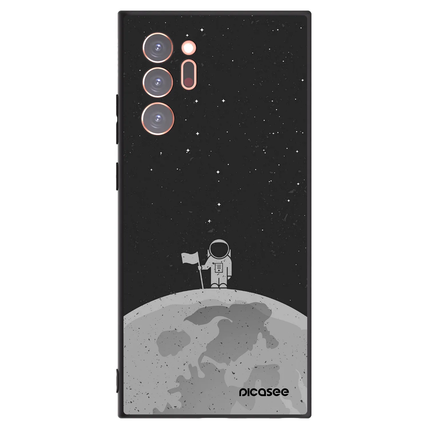 Picasee silikonový černý obal pro Samsung Galaxy Note 20 Ultra - Astronaut