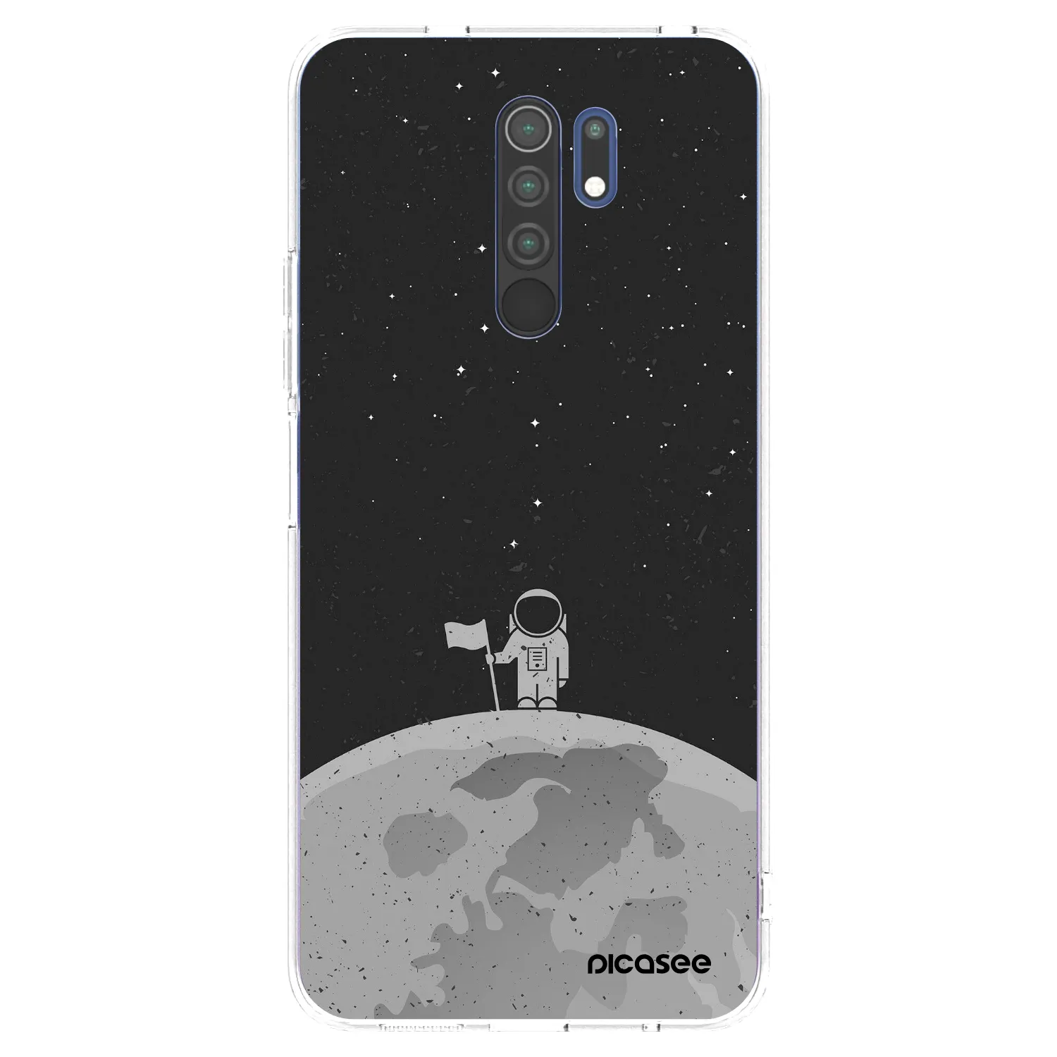 Picasee silikonový průhledný obal pro Xiaomi Redmi 9 - Astronaut