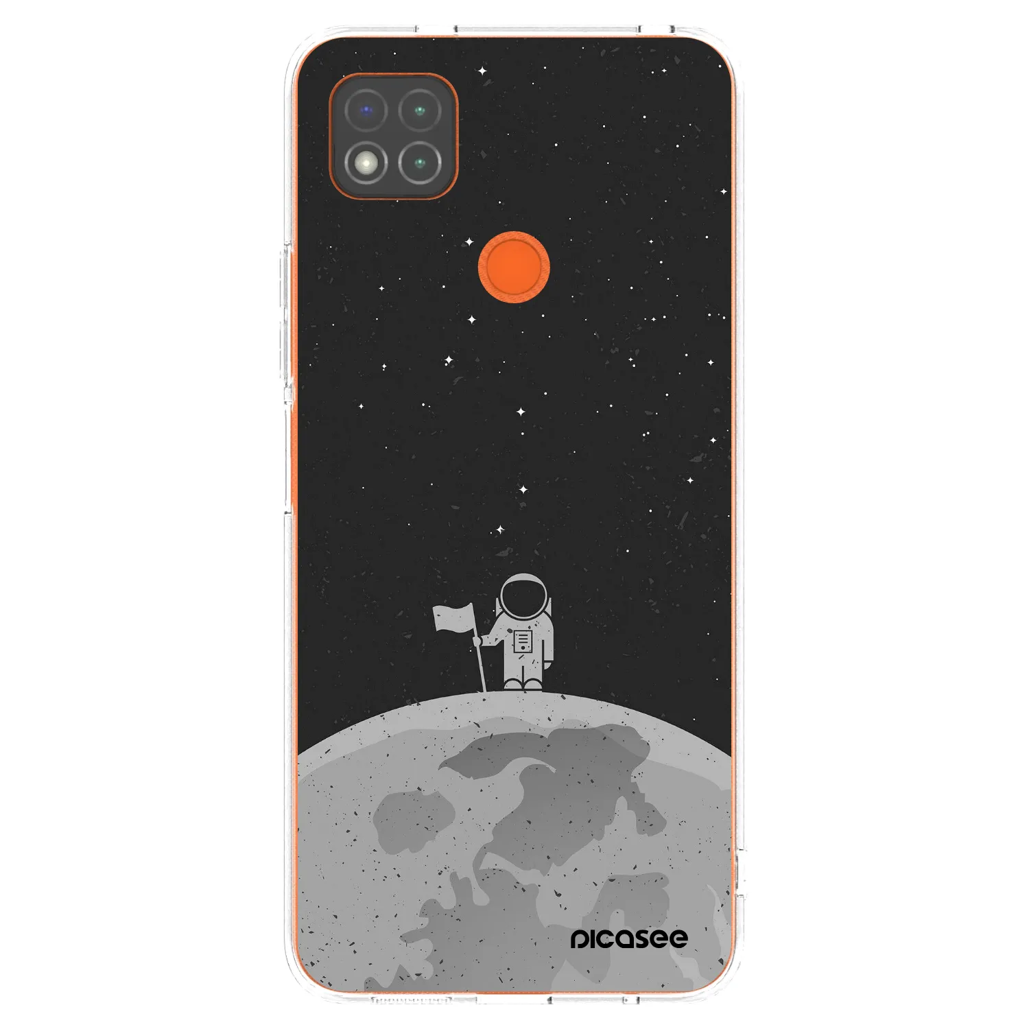 Picasee silikonový průhledný obal pro Xiaomi Redmi 9C - Astronaut