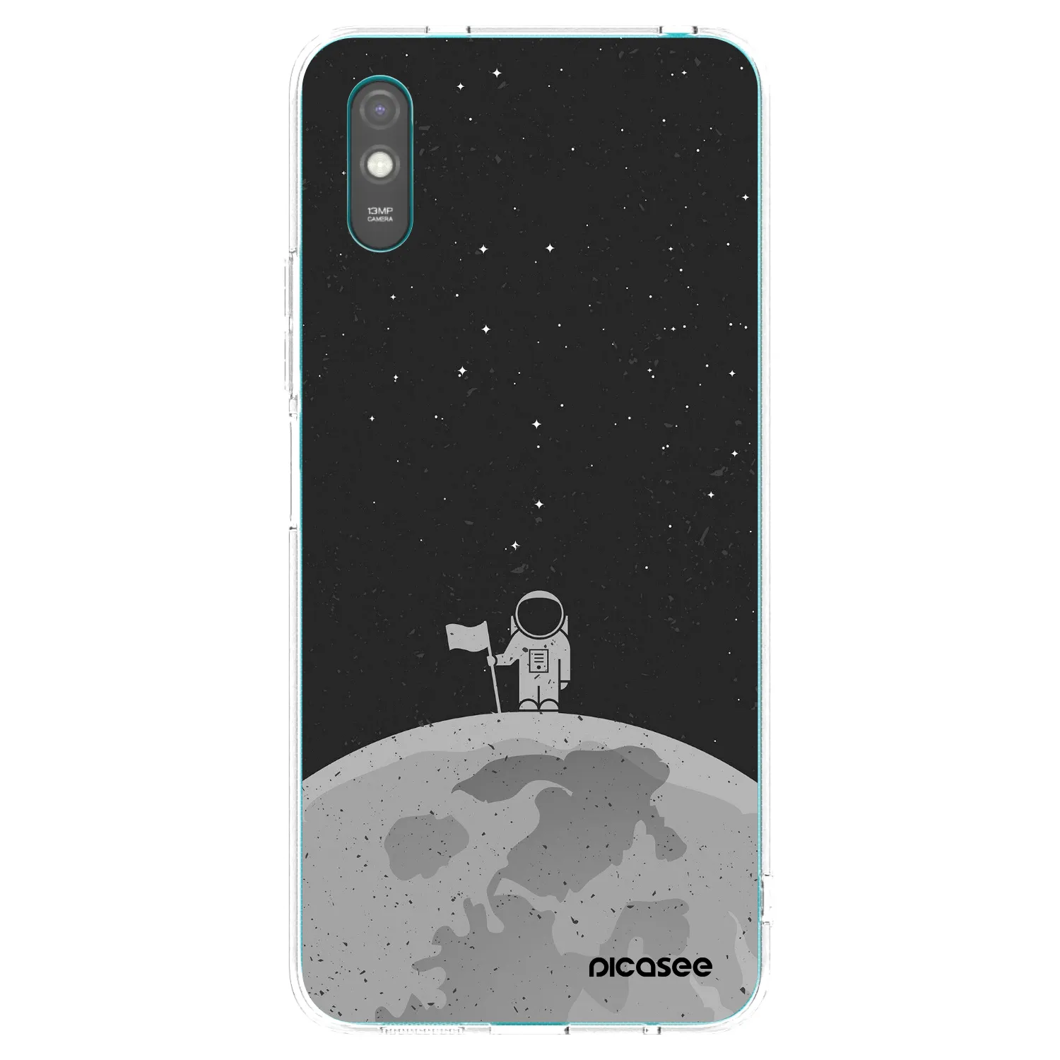 Picasee silikonový průhledný obal pro Xiaomi Redmi 9A - Astronaut