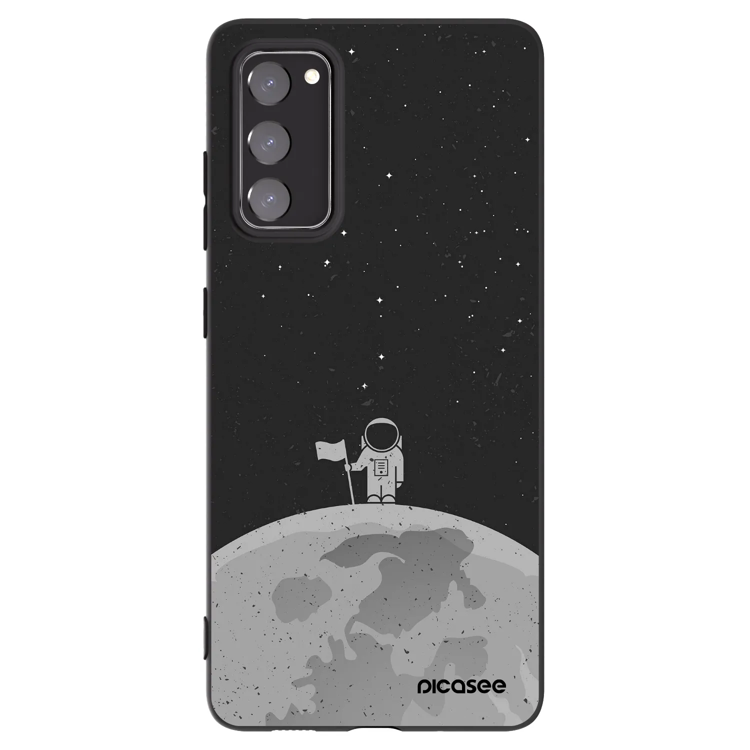 Picasee silikonový černý obal pro Samsung Galaxy S20 FE - Astronaut