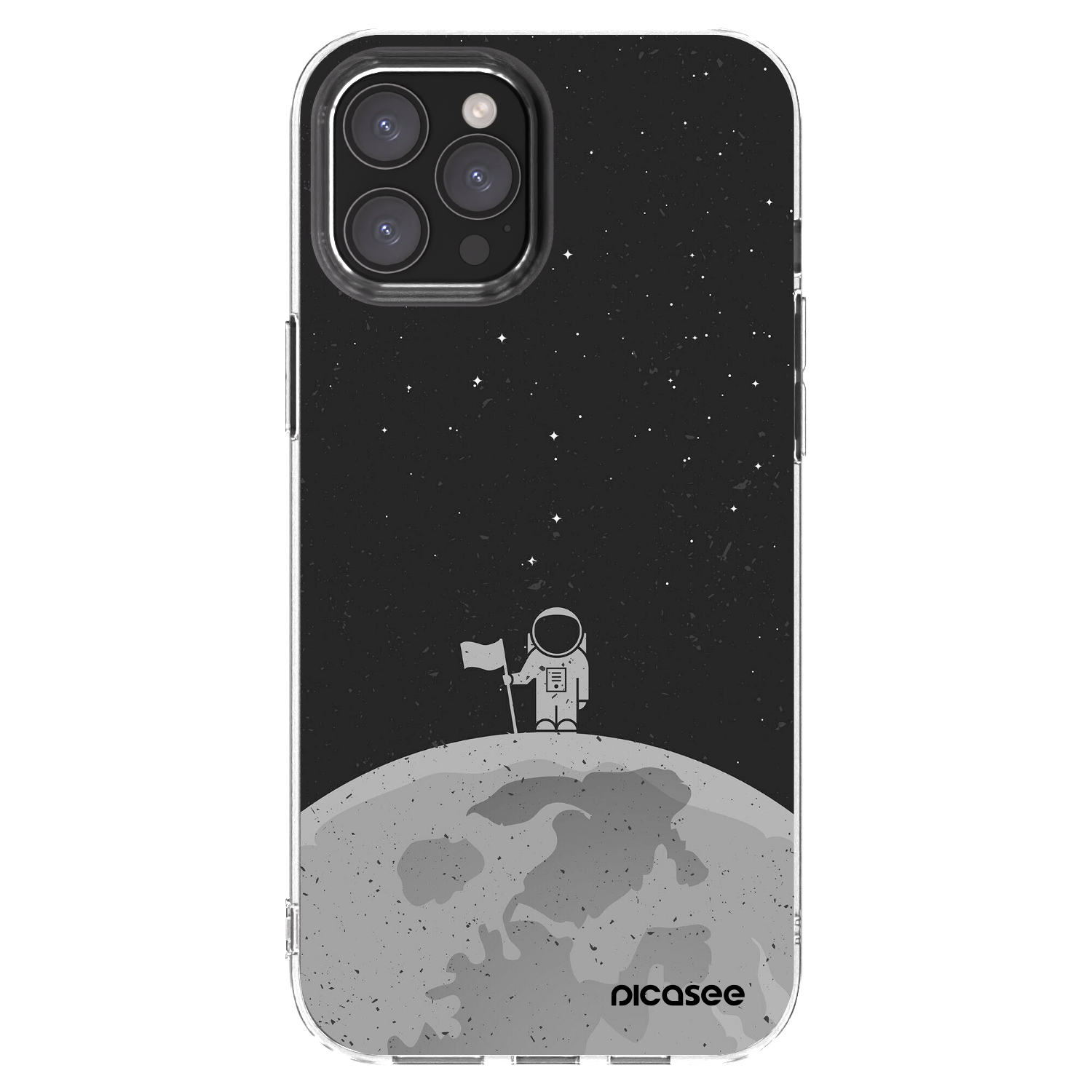 Picasee silikonový průhledný obal pro Apple iPhone 12 Pro Max - Astronaut