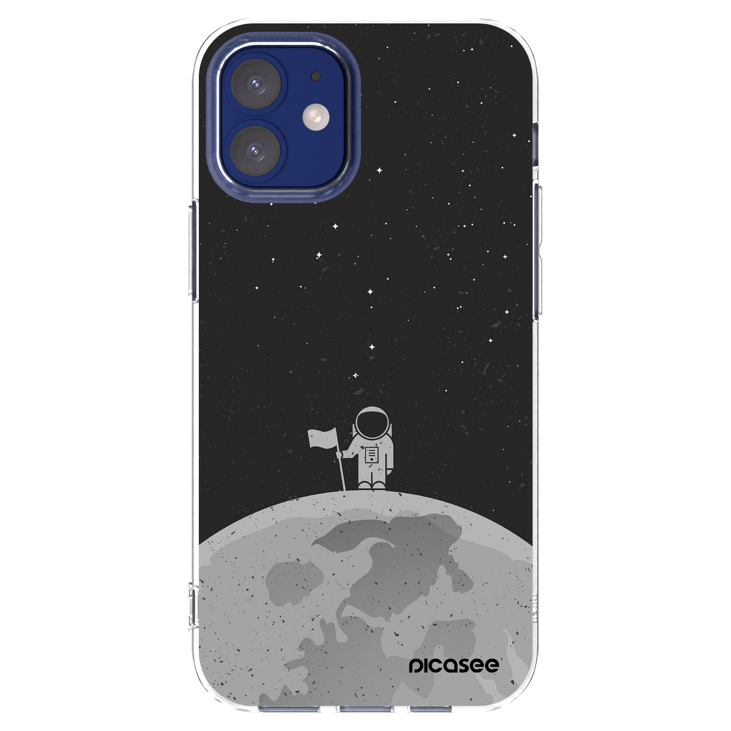 Picasee silikonový průhledný obal pro Apple iPhone 12 mini - Astronaut