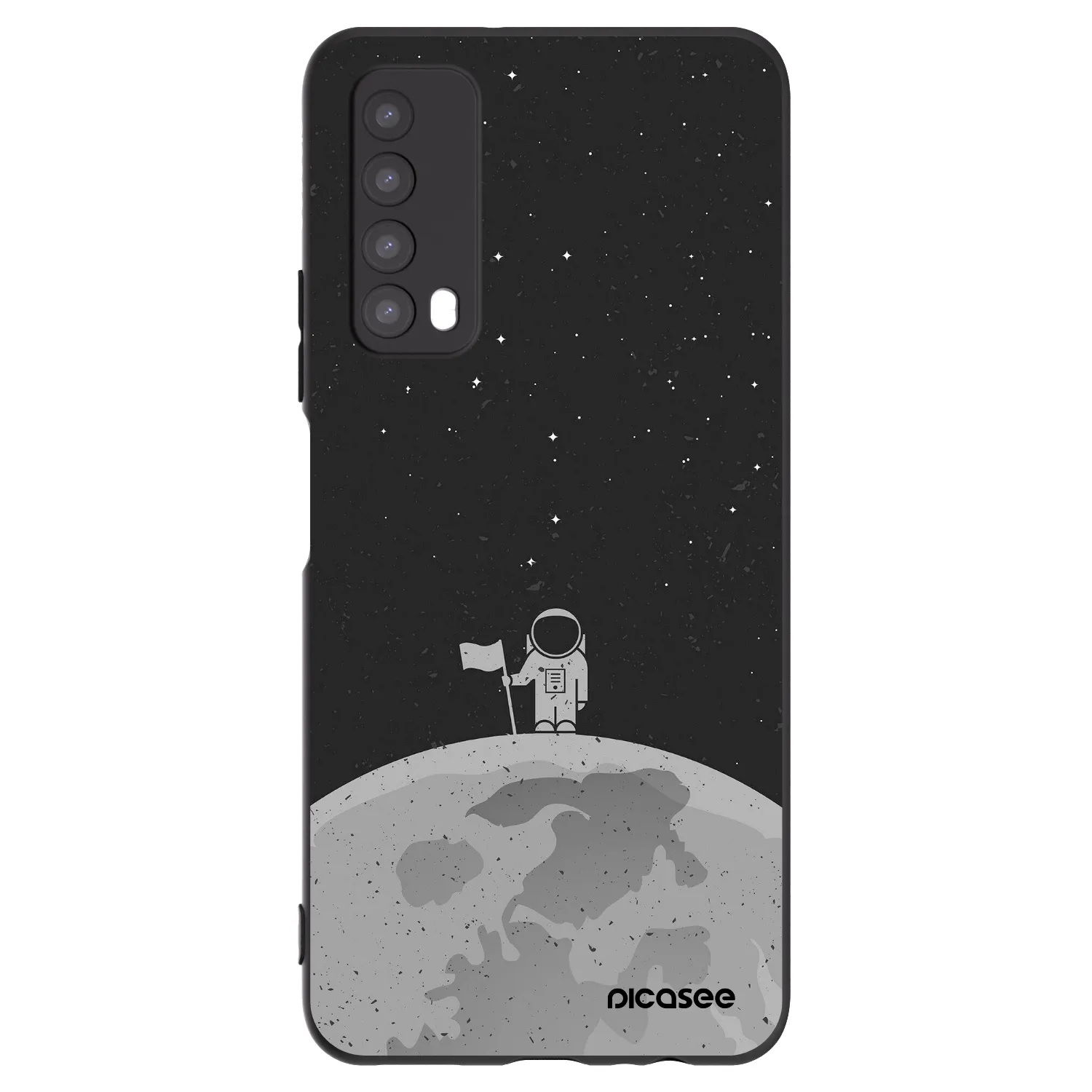 Picasee silikonový černý obal pro Huawei P Smart 2021 - Astronaut