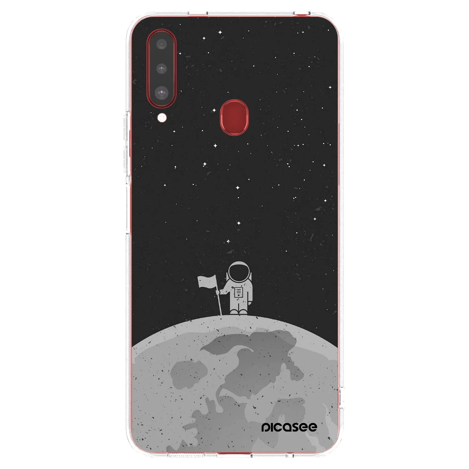 Picasee silikonový průhledný obal pro Samsung Galaxy A20s - Astronaut