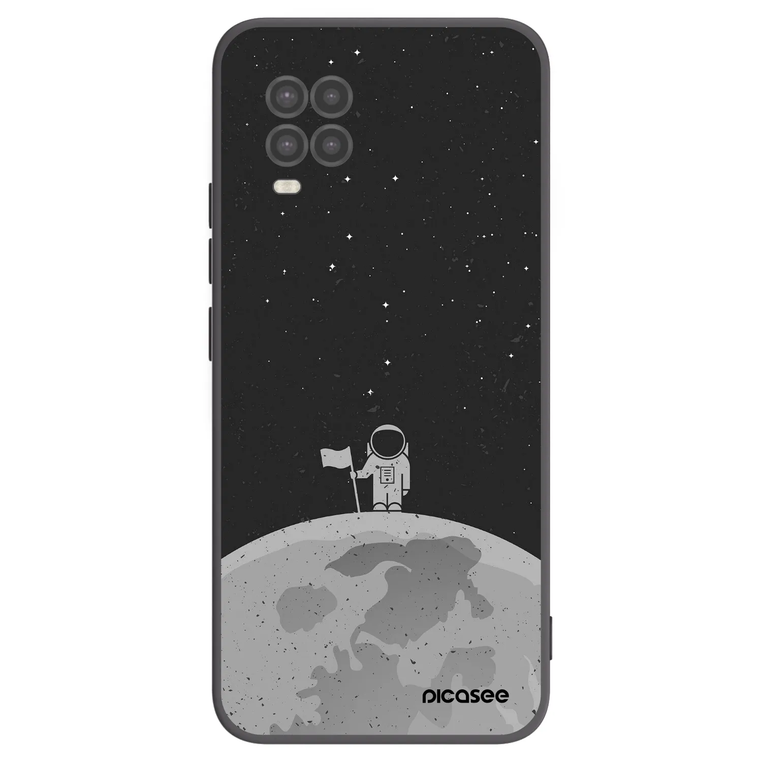 Picasee silikonový černý obal pro Xiaomi Mi 10 Lite - Astronaut