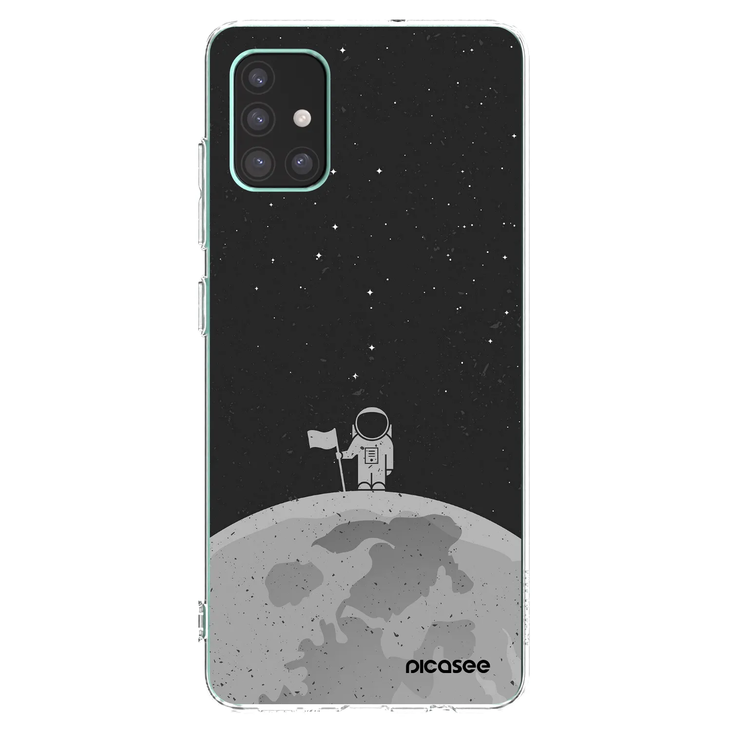 Picasee silikonový průhledný obal pro Samsung Galaxy M51 M515F - Astronaut