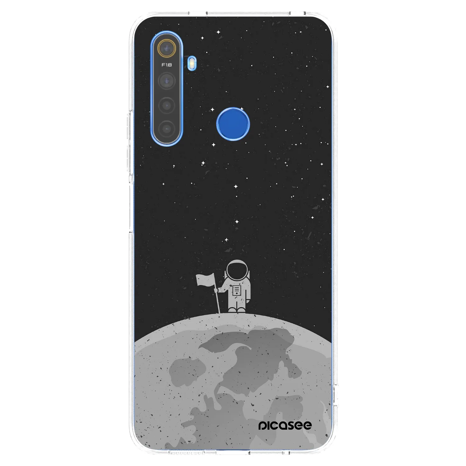 Picasee silikonový průhledný obal pro Realme 5 - Astronaut