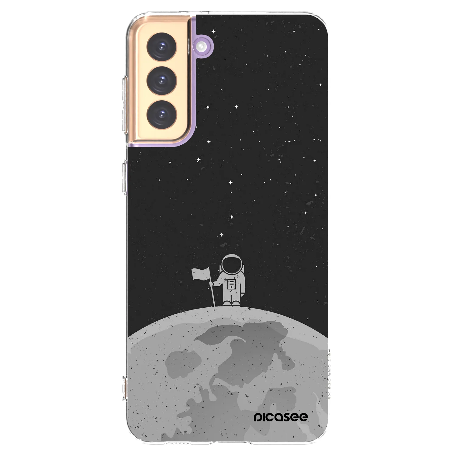 Picasee silikonový průhledný obal pro Samsung Galaxy S21+ 5G G996F - Astronaut