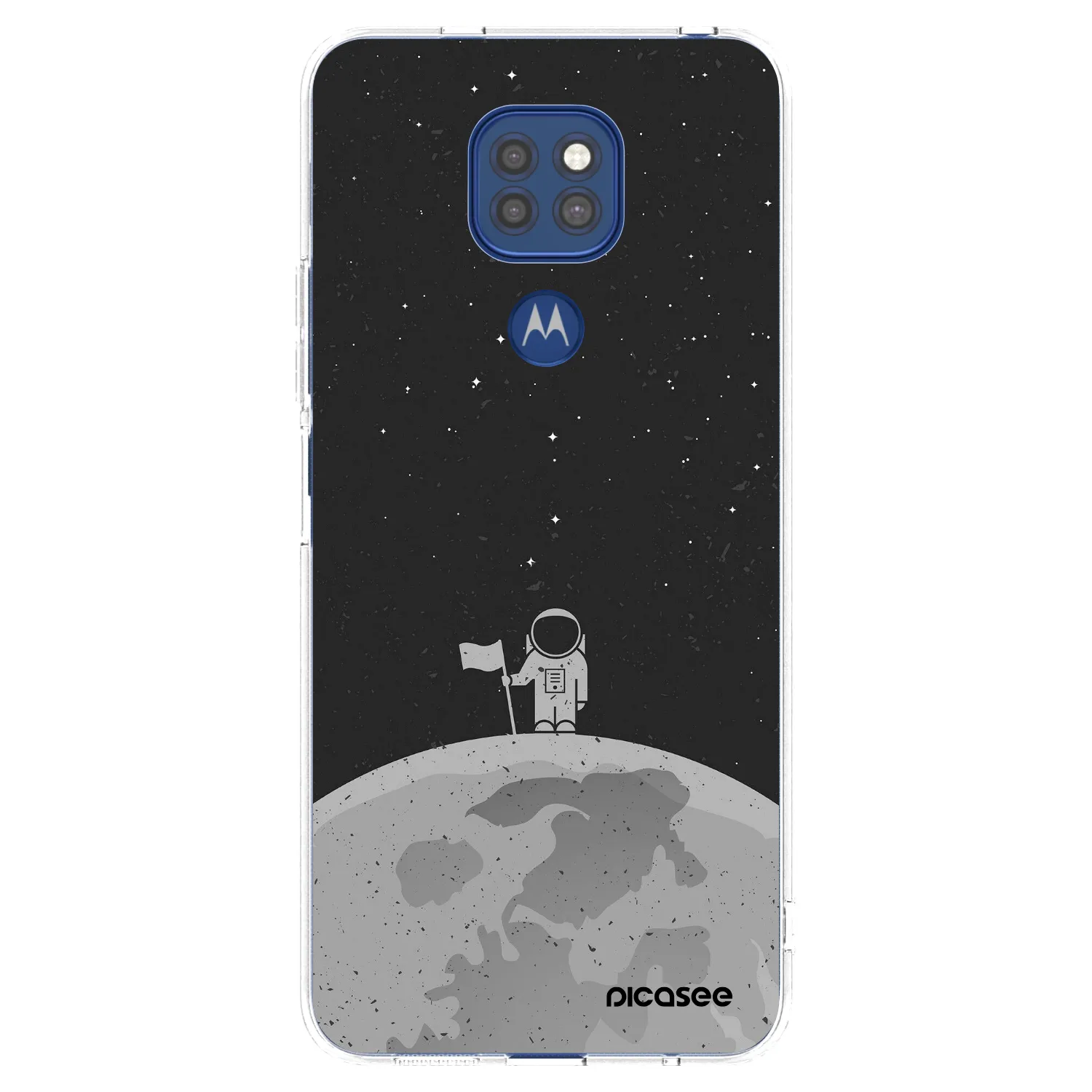 Picasee silikonový průhledný obal pro Motorola Moto G9 Play - Astronaut