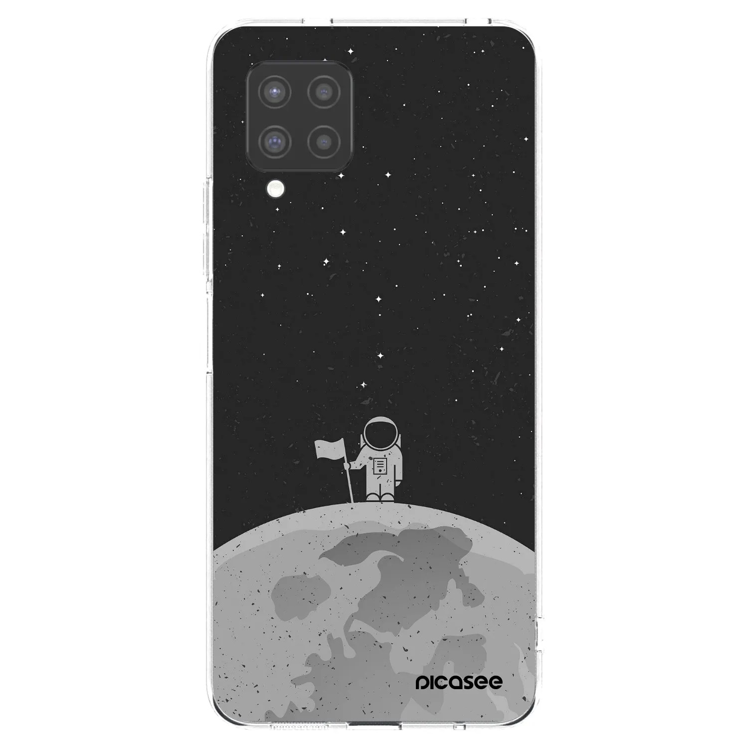 Picasee silikonový průhledný obal pro Samsung Galaxy A42 A426B - Astronaut