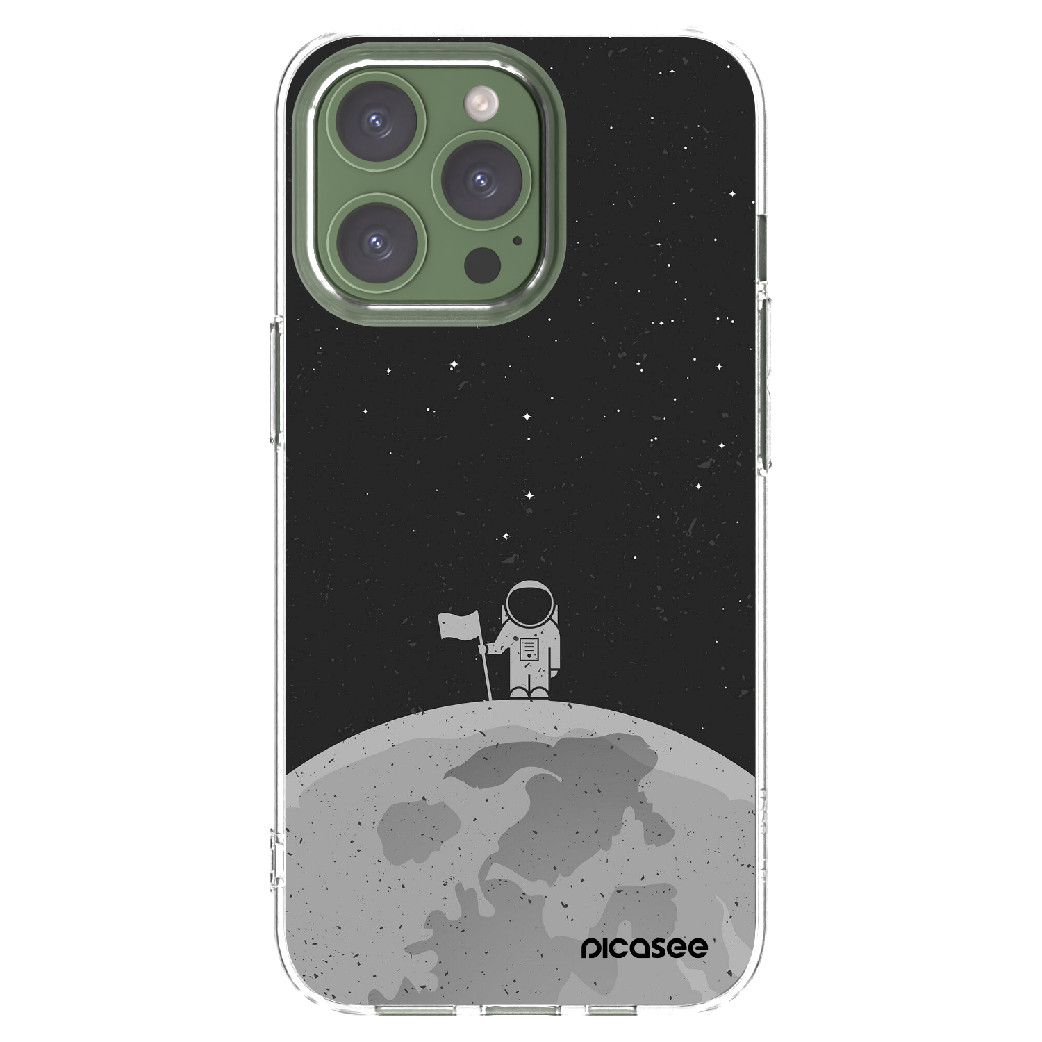Picasee silikonový průhledný obal pro Apple iPhone 13 Pro - Astronaut