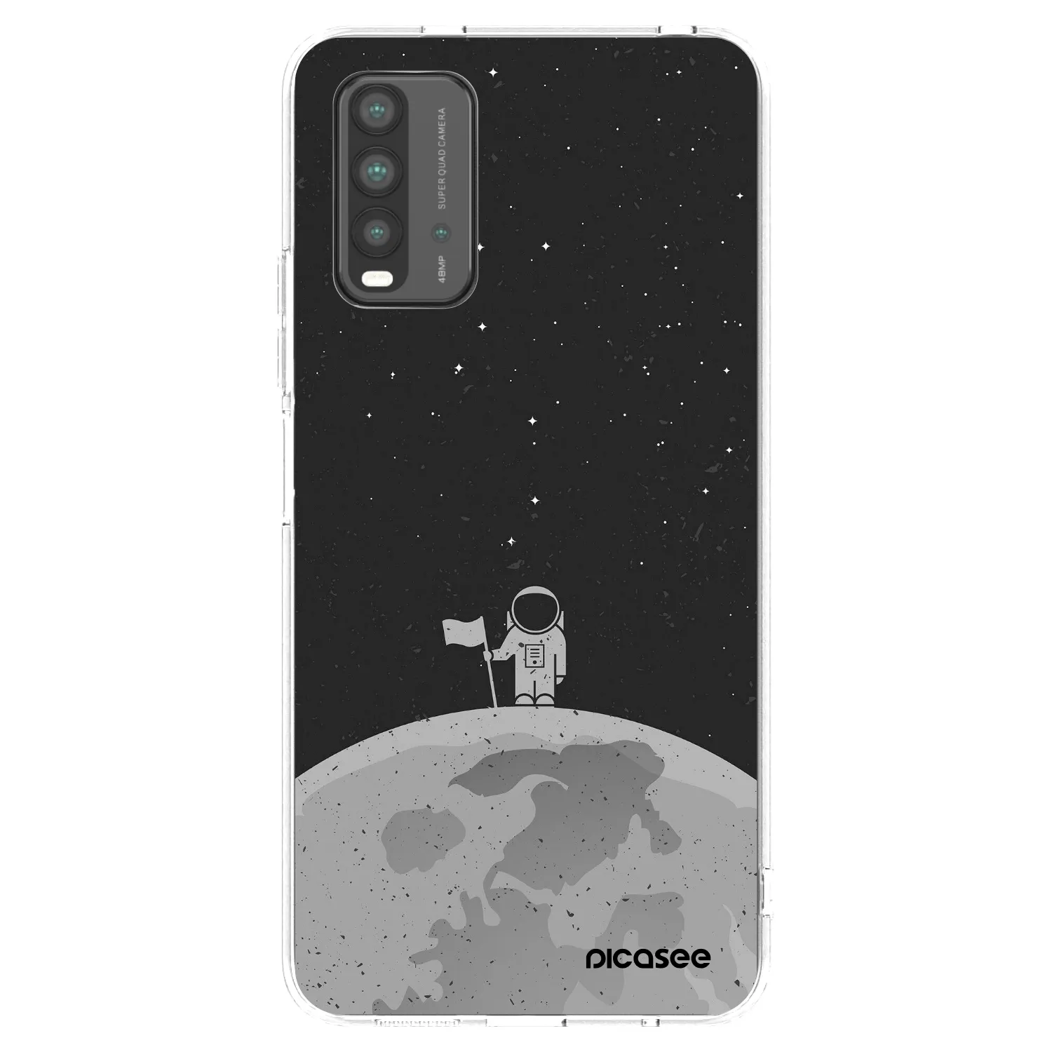 Picasee silikonový černý obal pro Xiaomi Redmi 9T - Astronaut