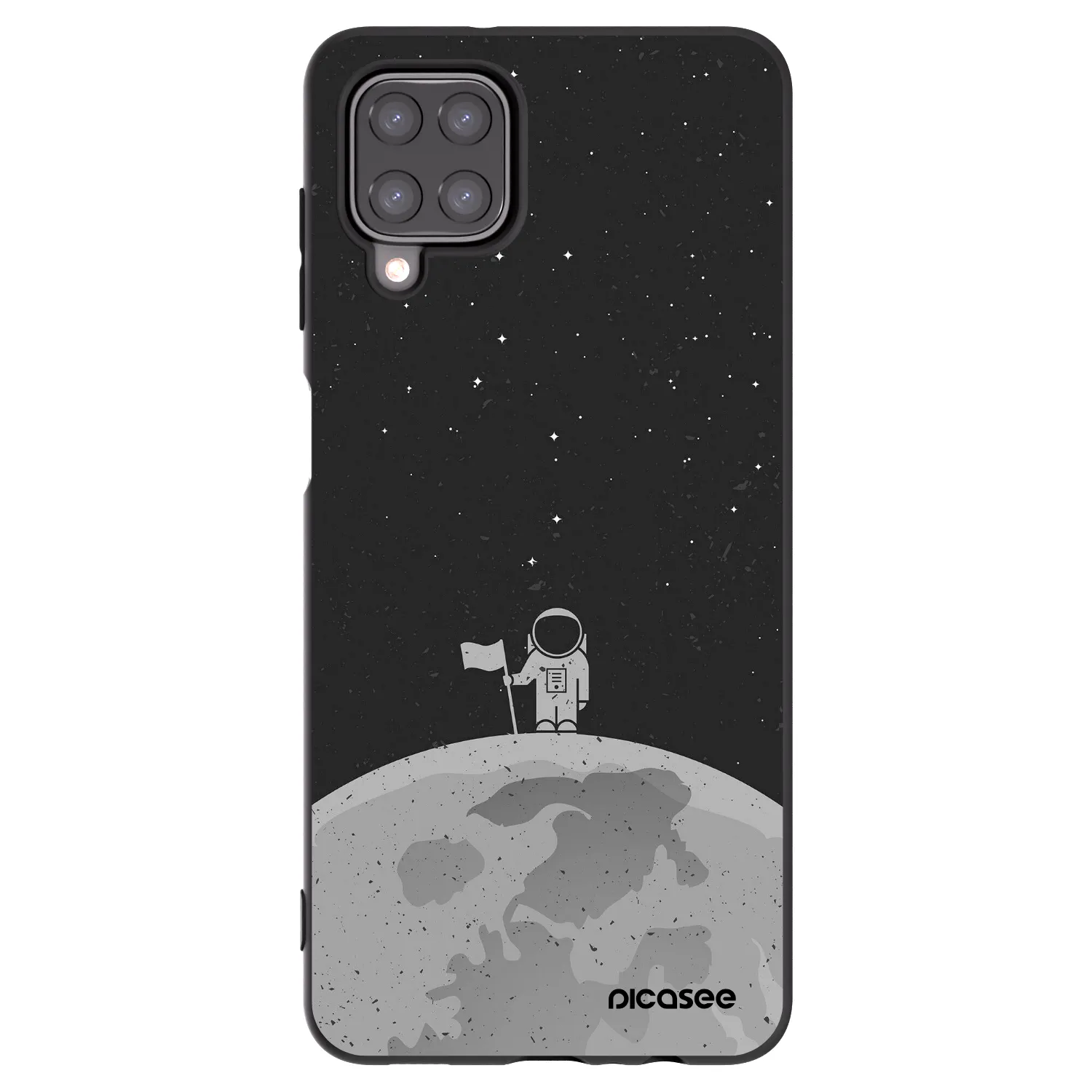 Picasee silikonový černý obal pro Samsung Galaxy M12 M127F - Astronaut