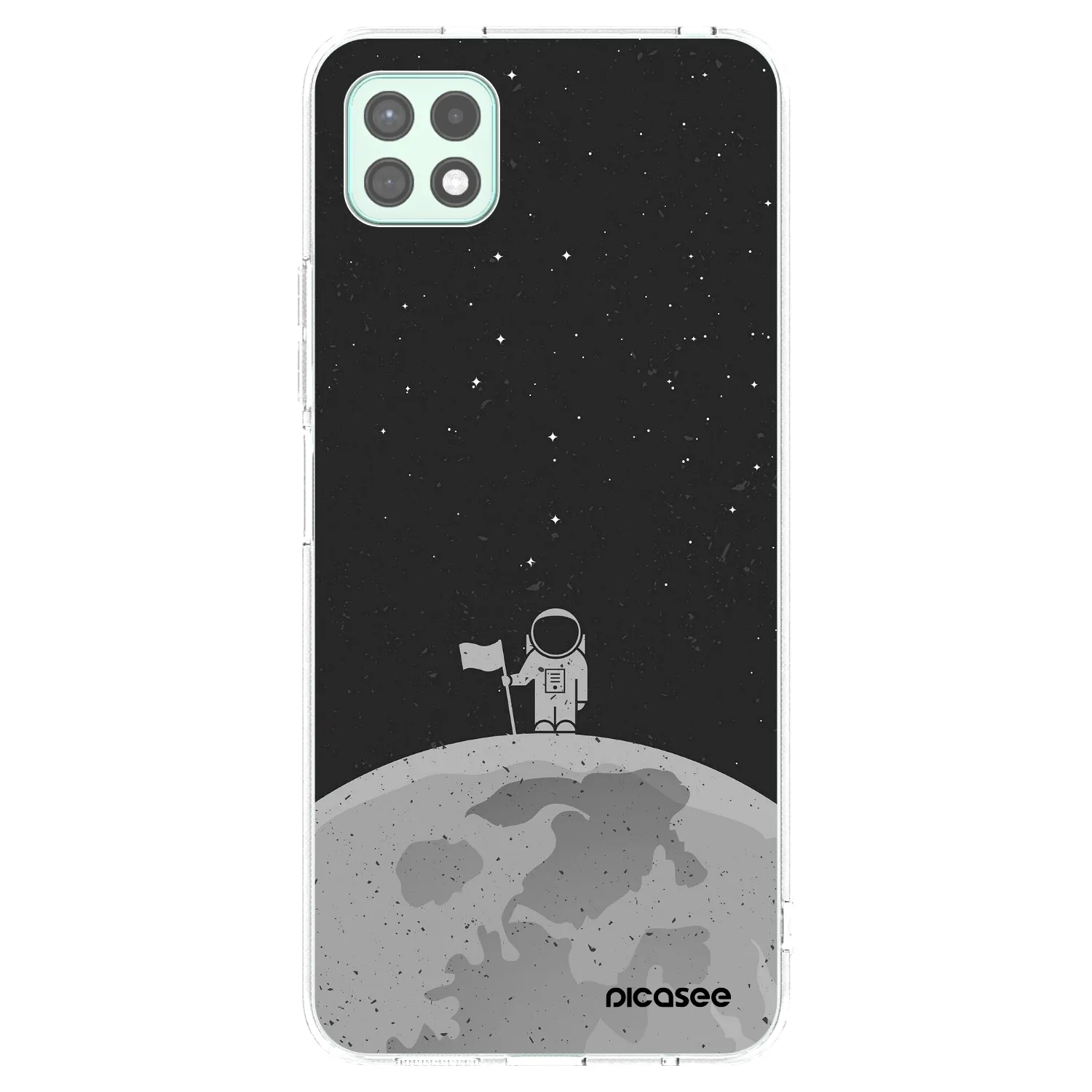 Picasee silikonový průhledný obal pro Samsung Galaxy A22 A226B 5G - Astronaut