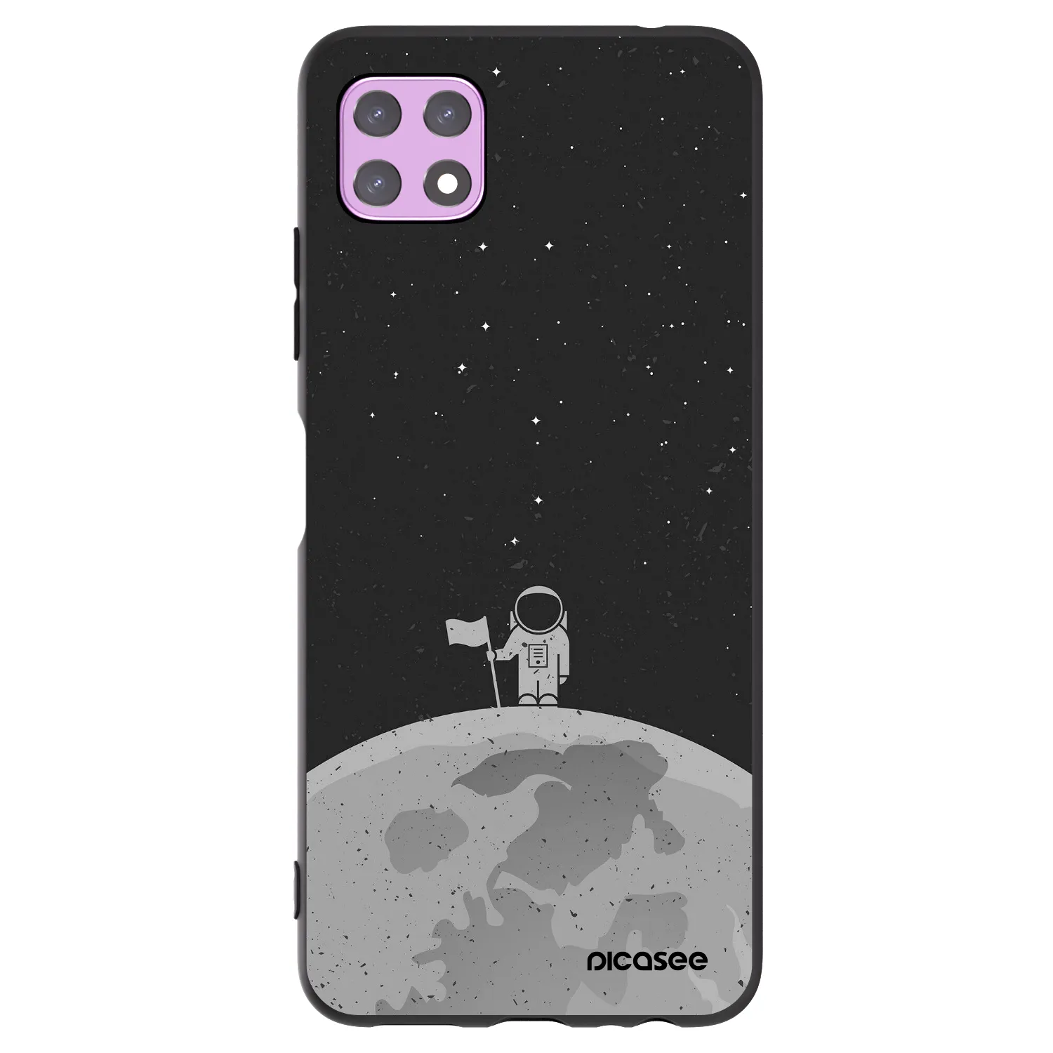 Picasee silikonový černý obal pro Samsung Galaxy A22 A226B 5G - Astronaut