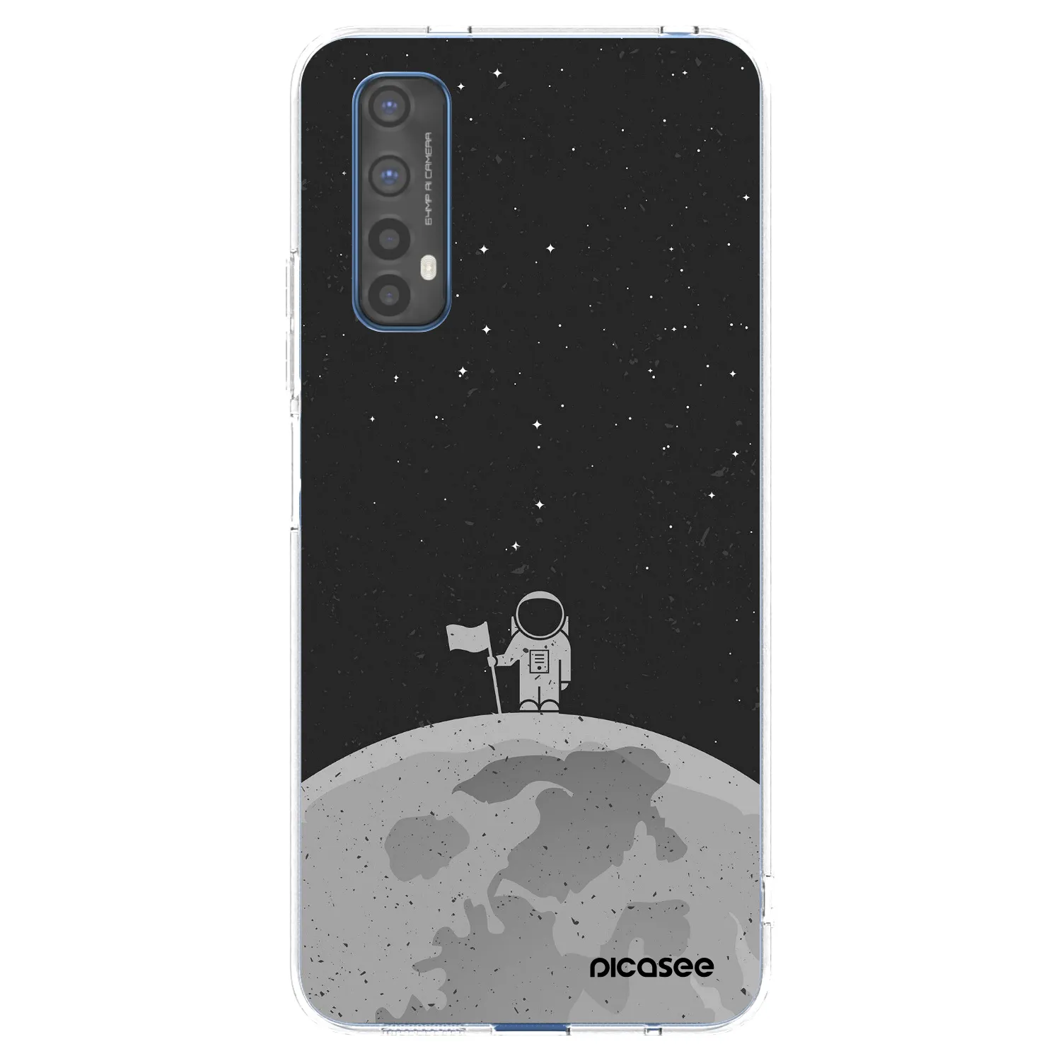 Picasee silikonový průhledný obal pro Realme 7 - Astronaut
