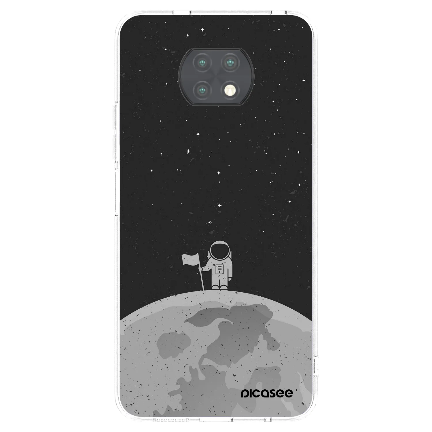 Picasee silikonový průhledný obal pro Xiaomi Redmi Note 9T - Astronaut