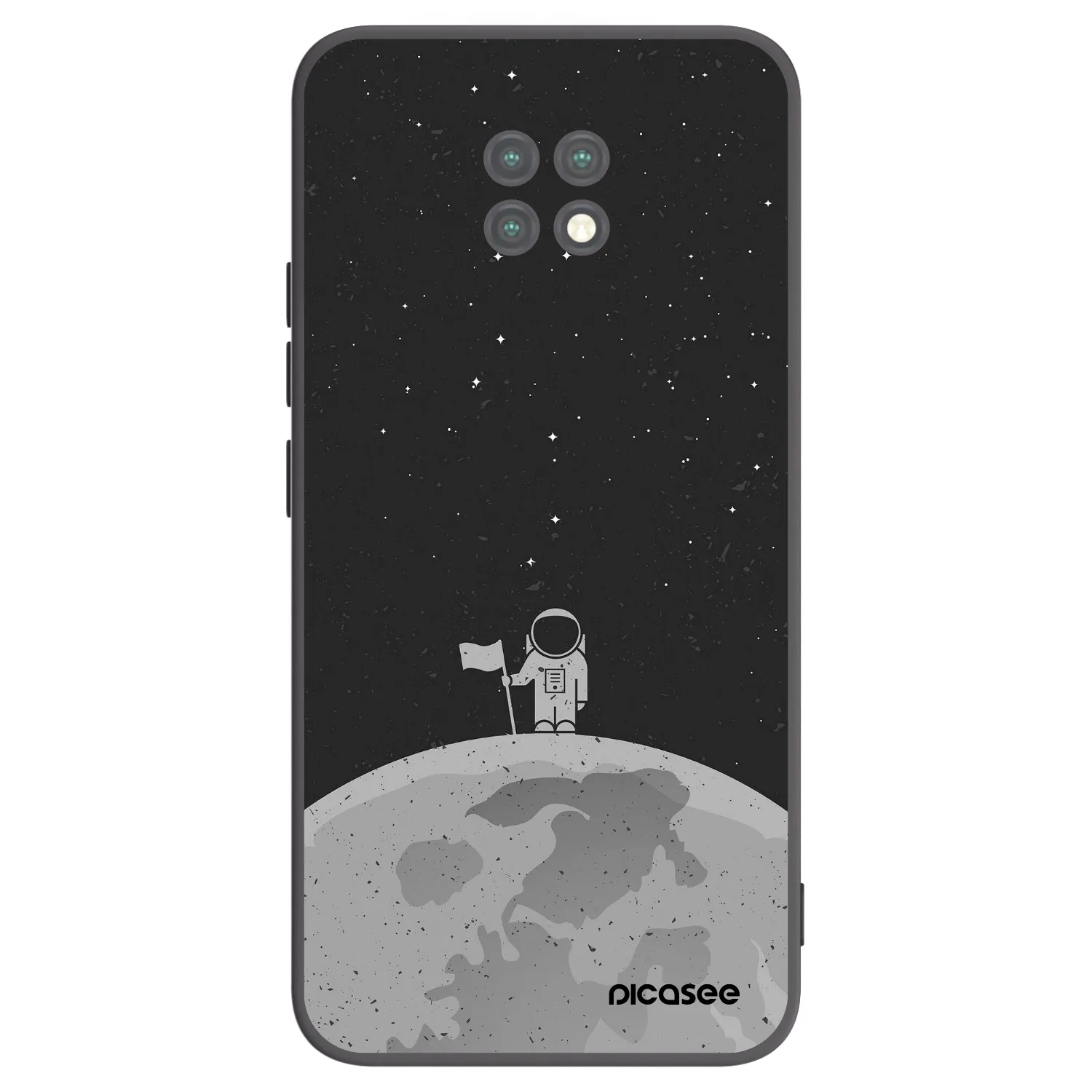 Picasee silikonový černý obal pro Xiaomi Redmi Note 9T - Astronaut