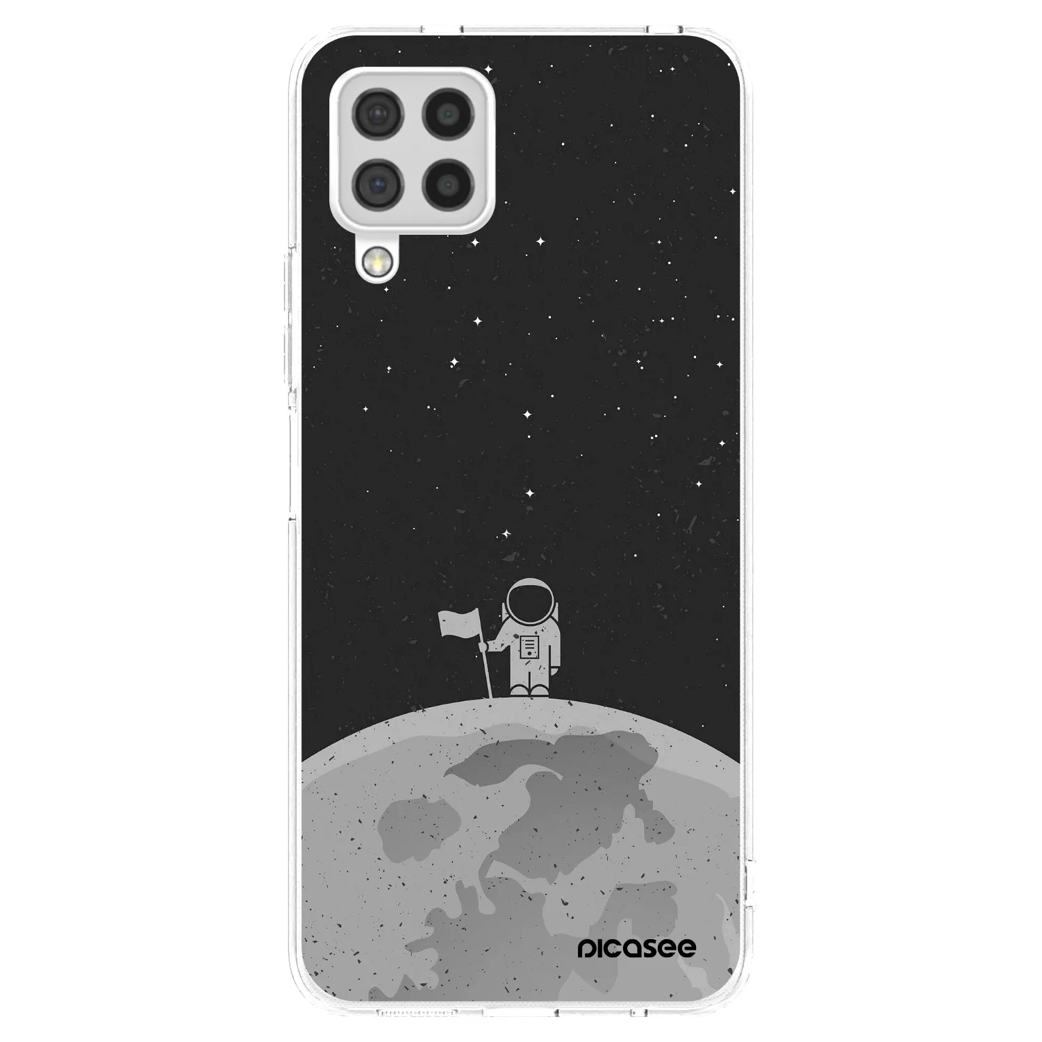 Picasee silikonový průhledný obal pro Samsung Galaxy A22 A225F 4G - Astronaut