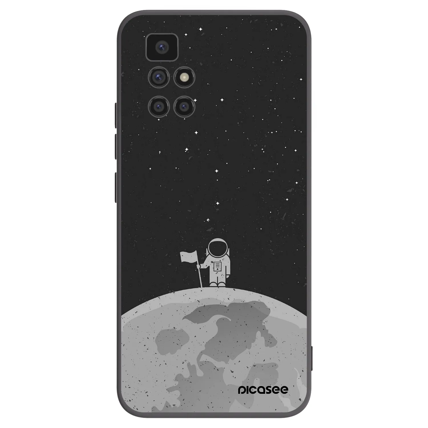 Picasee silikonový černý obal pro Xiaomi Redmi 10 - Astronaut