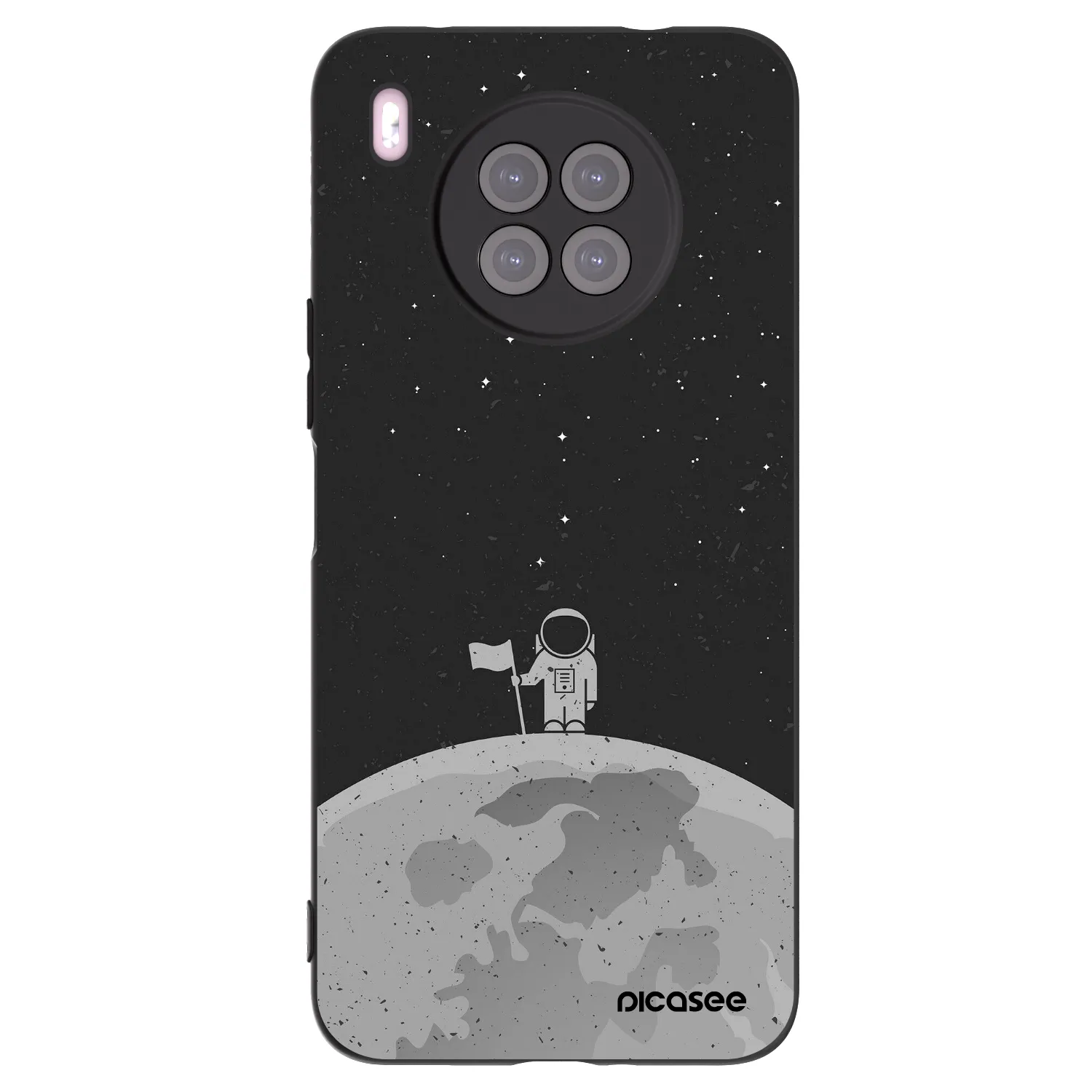 Picasee silikonový černý obal pro Huawei Nova 8i - Astronaut
