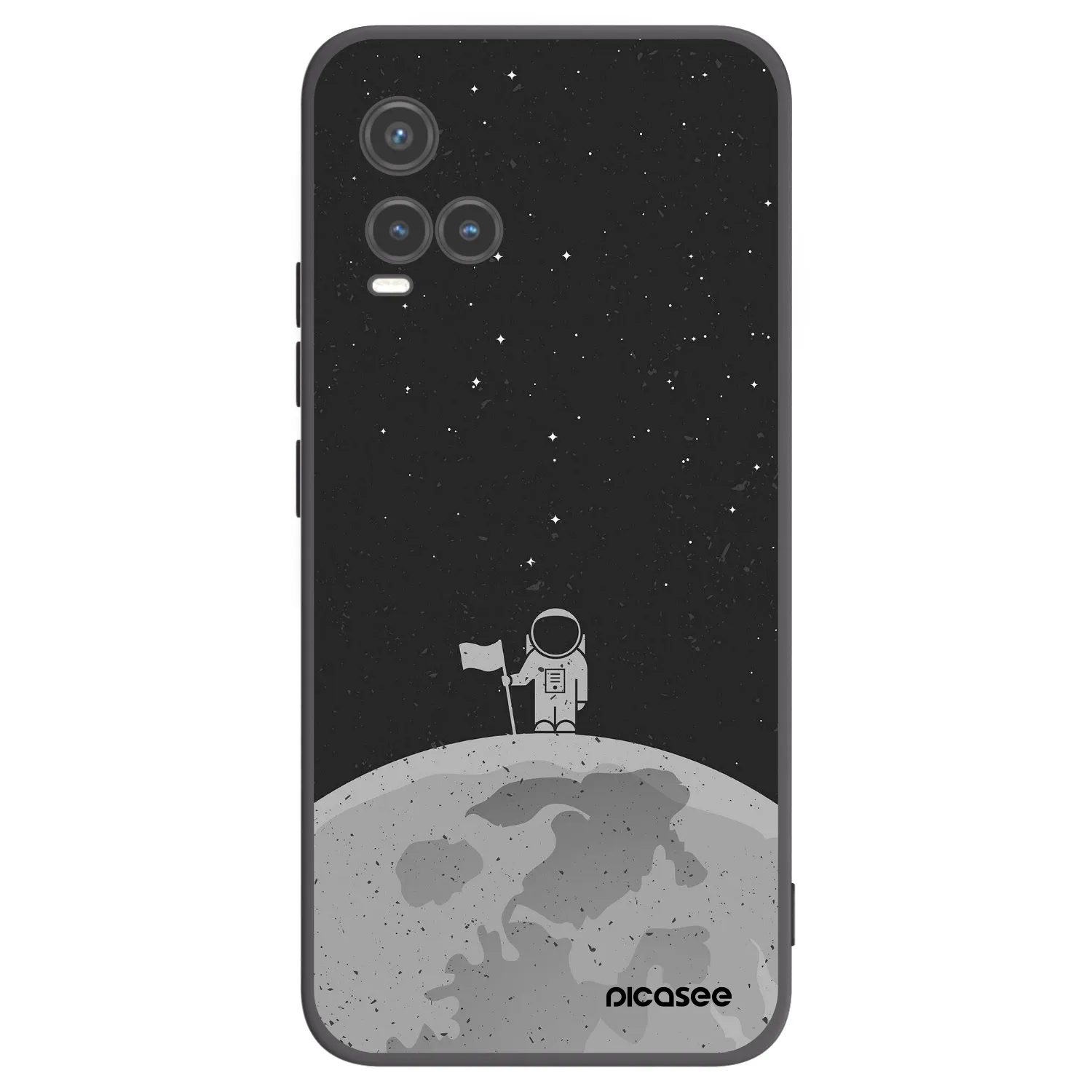 Picasee silikonový černý obal pro Vivo Y33s - Astronaut