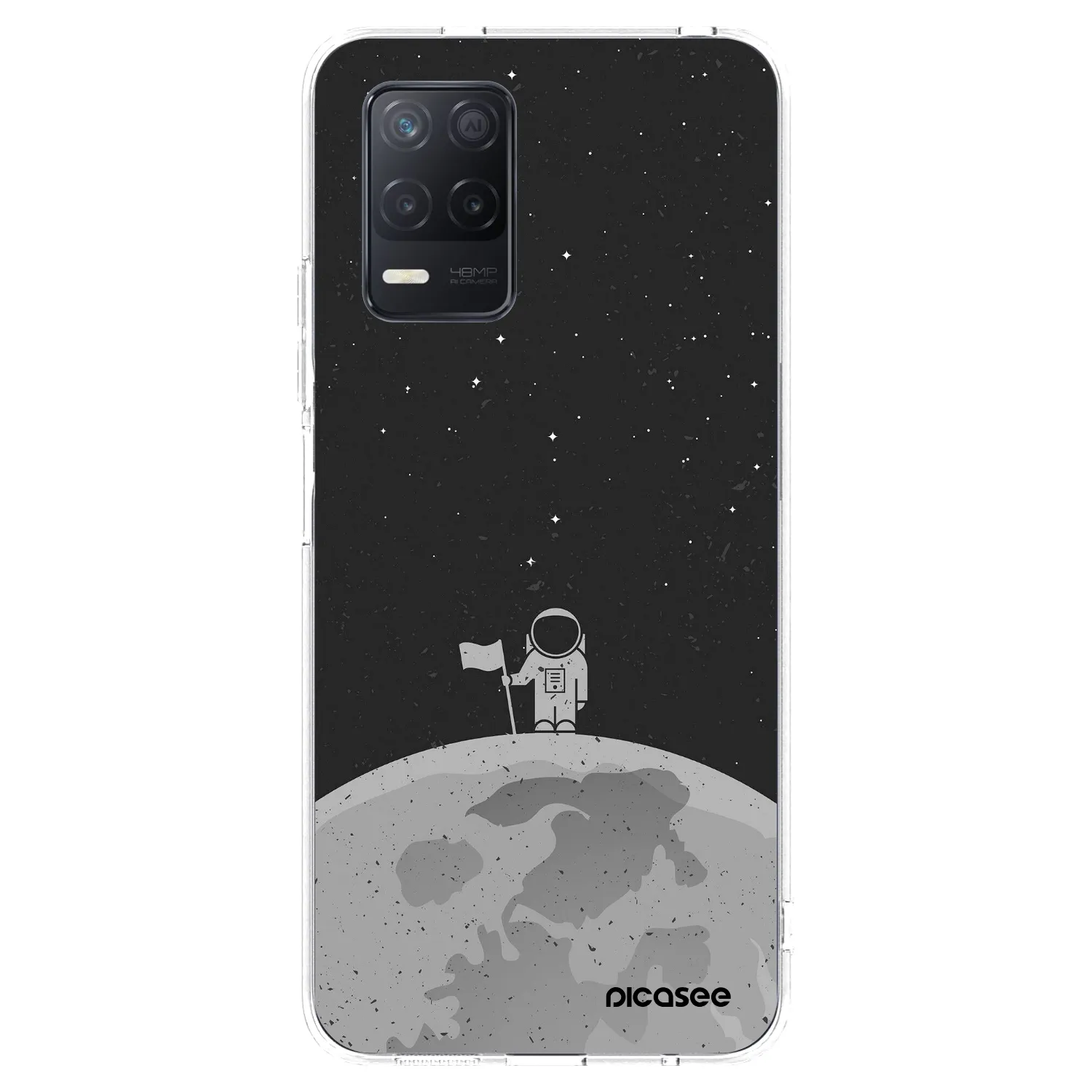 Picasee silikonový průhledný obal pro Realme 8 5G - Astronaut