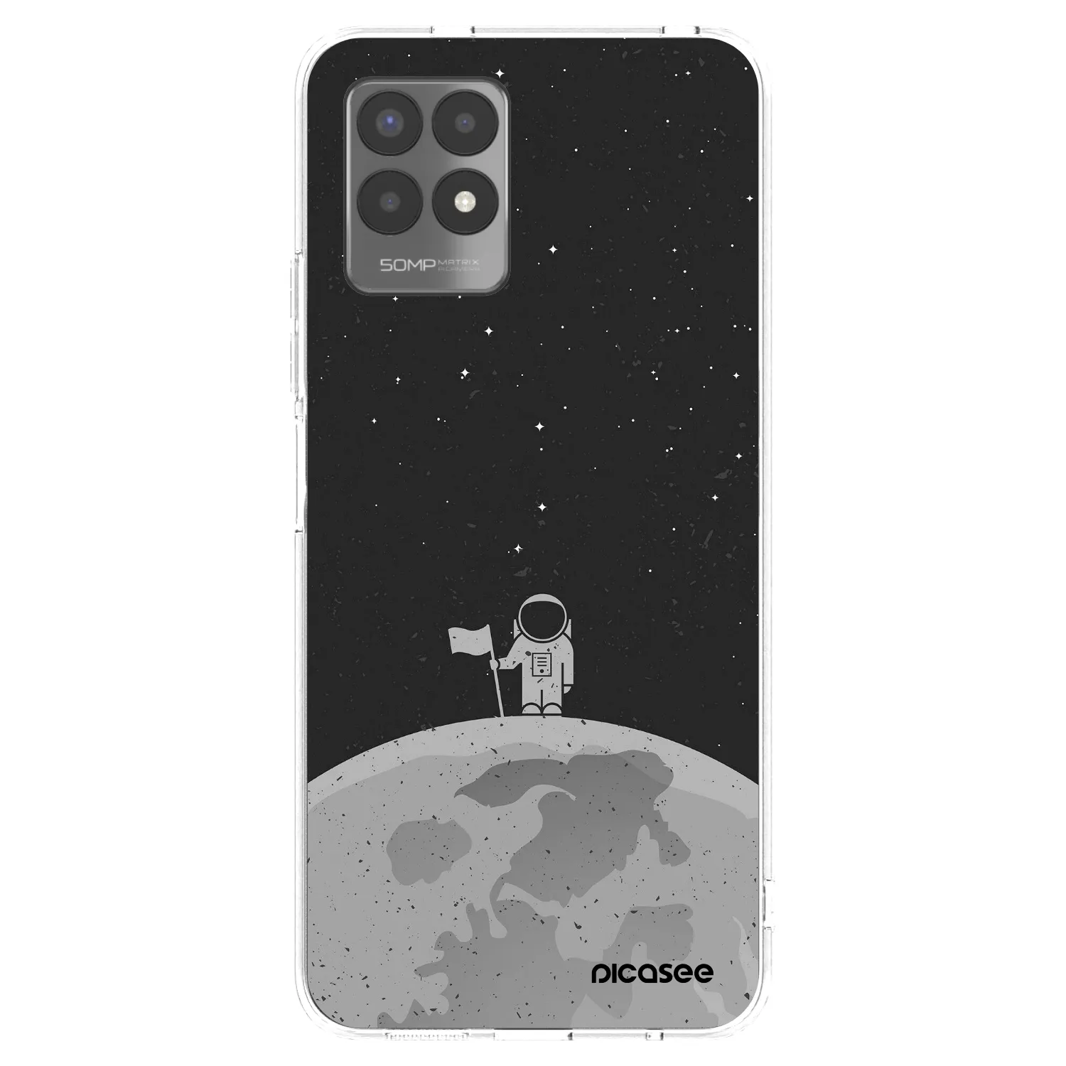 Picasee silikonový průhledný obal pro Realme 8i - Astronaut