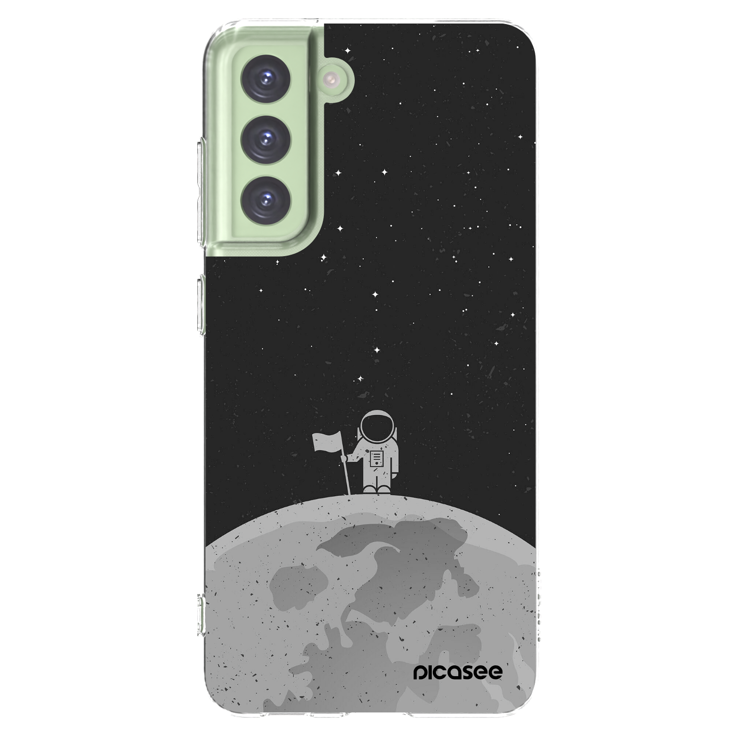 Picasee silikonový průhledný obal pro Samsung Galaxy S21 FE 5G - Astronaut