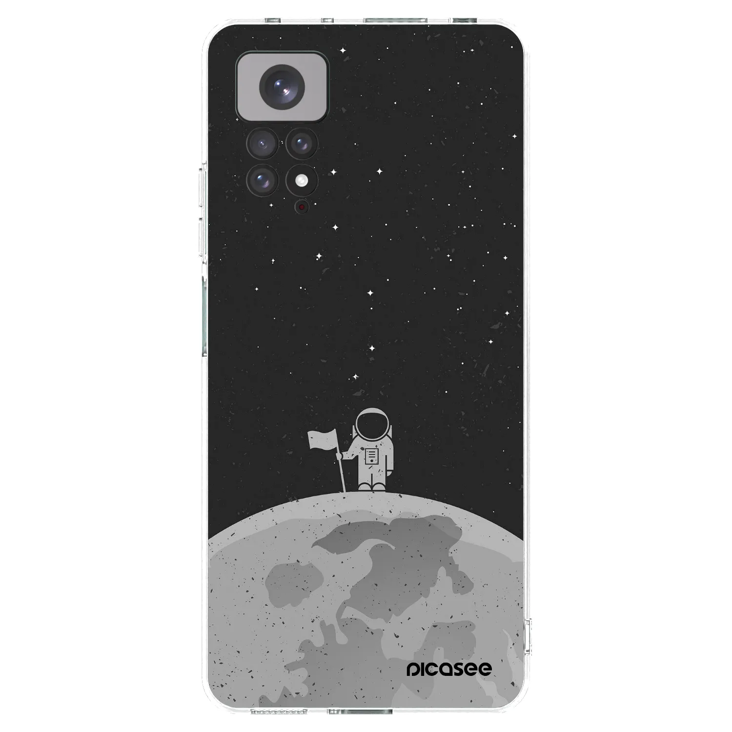 Picasee silikonový průhledný obal pro Xiaomi Redmi Note 11 - Astronaut