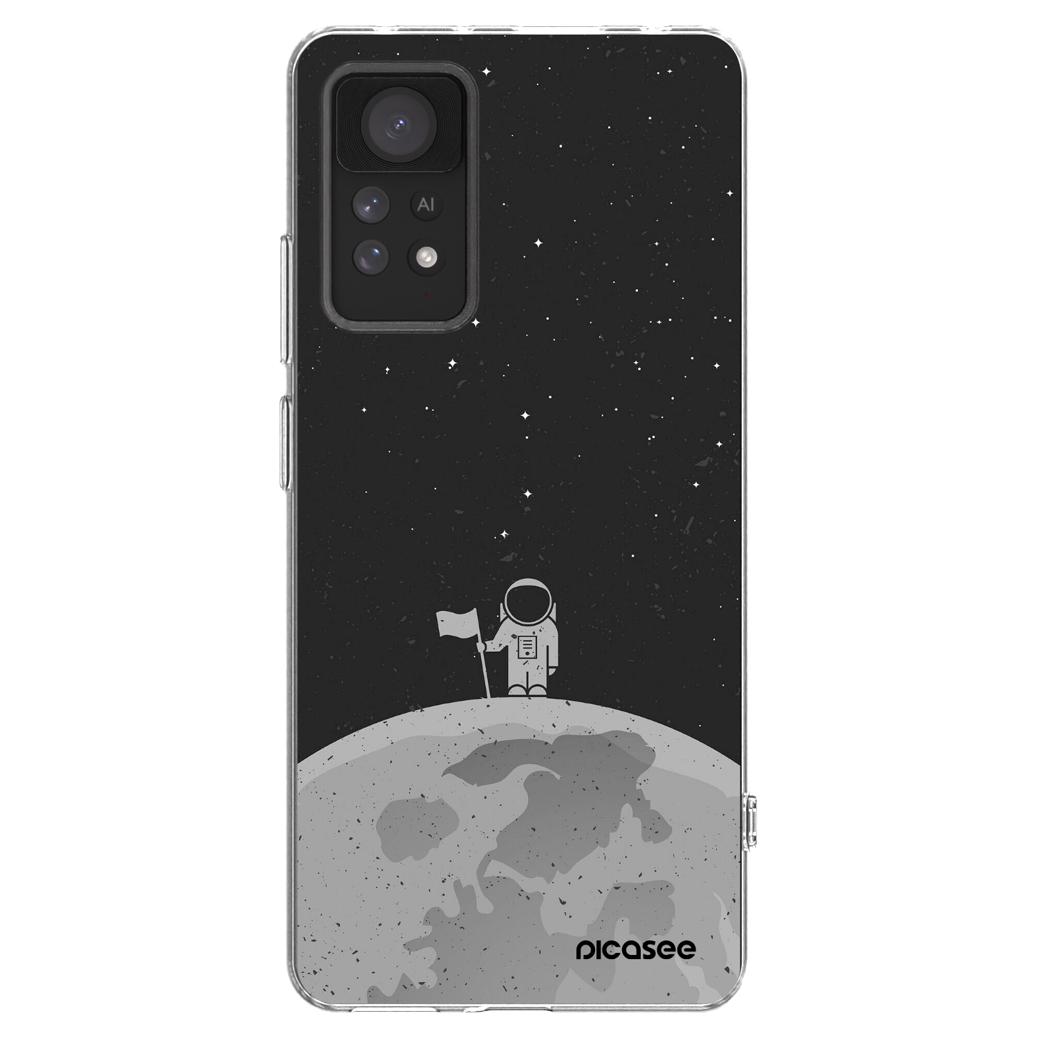 Picasee silikonový průhledný obal pro Xiaomi Redmi Note 11 Pro 5G - Astronaut